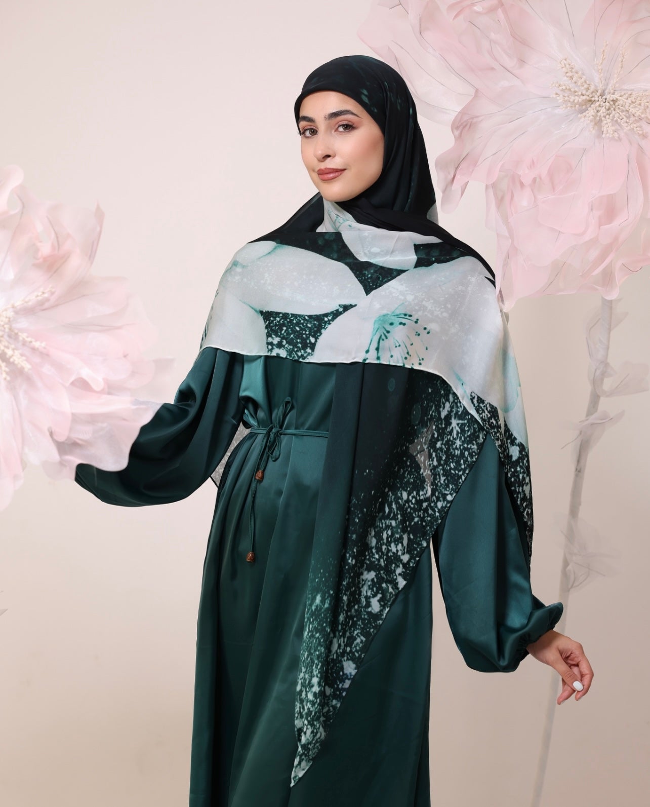 Sakura Silk in Deep Emerald