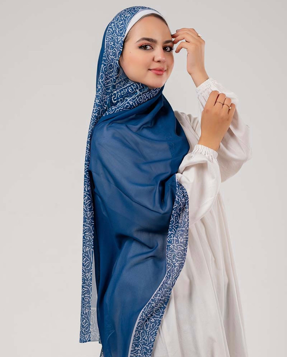 Nila Calligraphy Chiffon