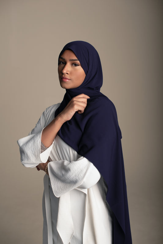 Premium Shawl in Navy