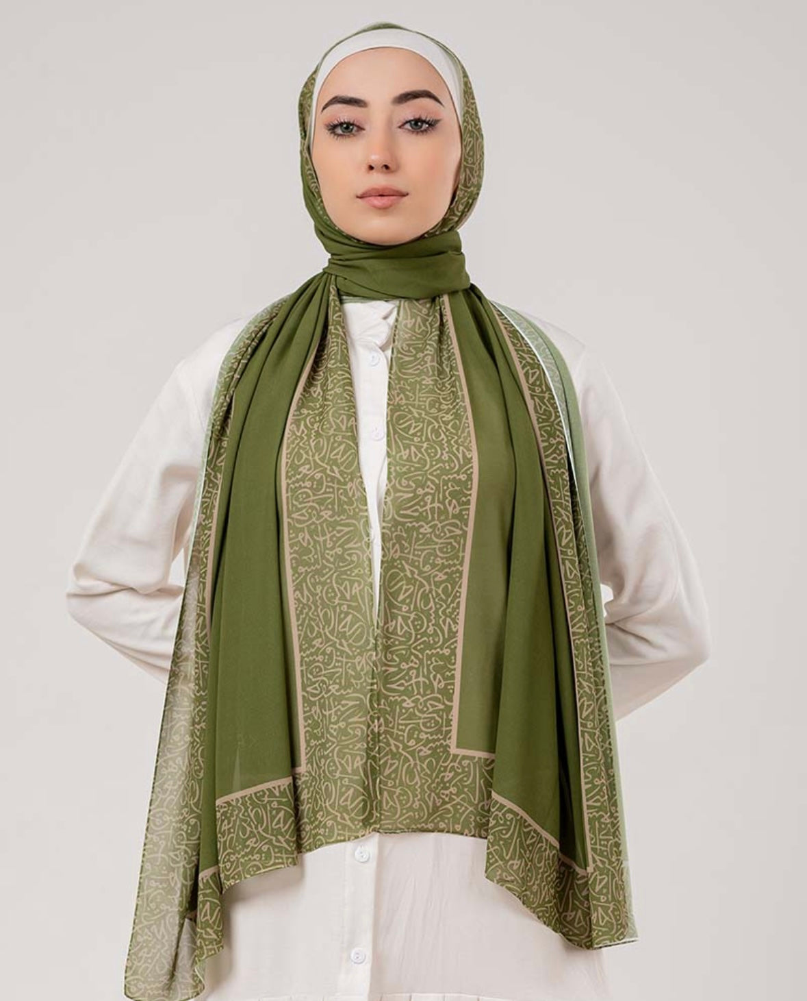 Zaytouna Calligraphy Chiffon