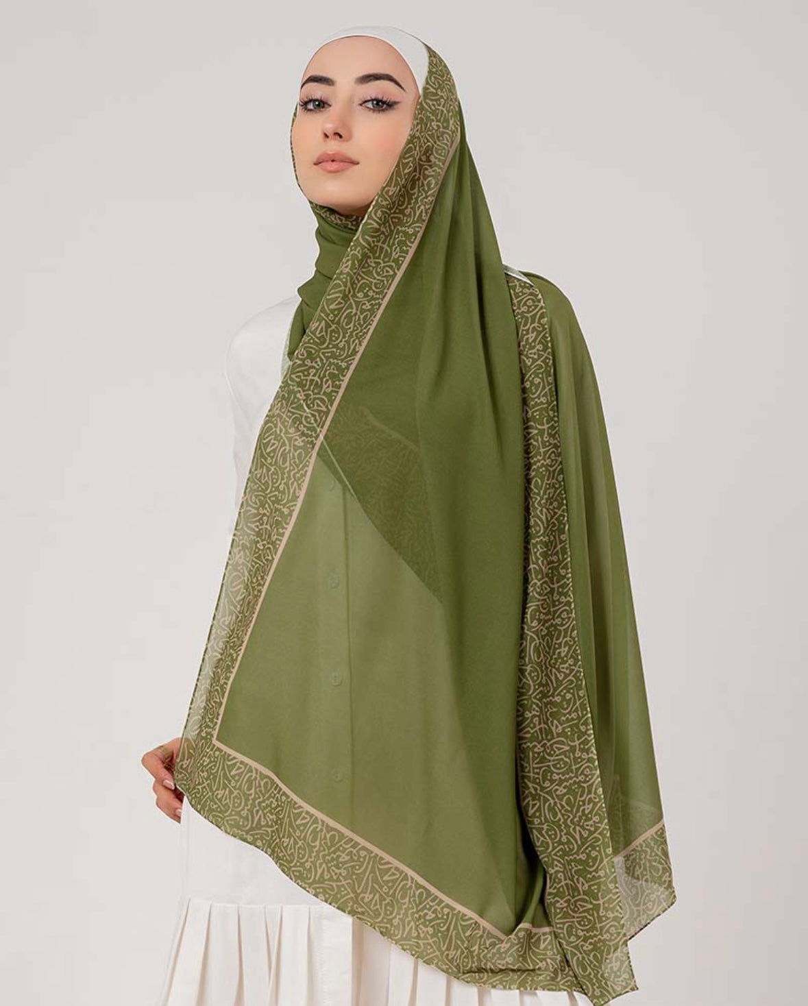 Zaytouna Calligraphy Chiffon