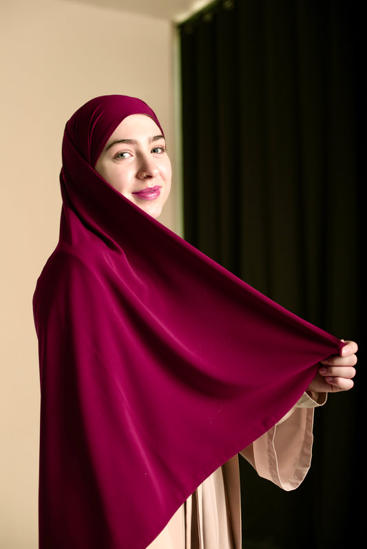 Premium Shawl in Cherry Red