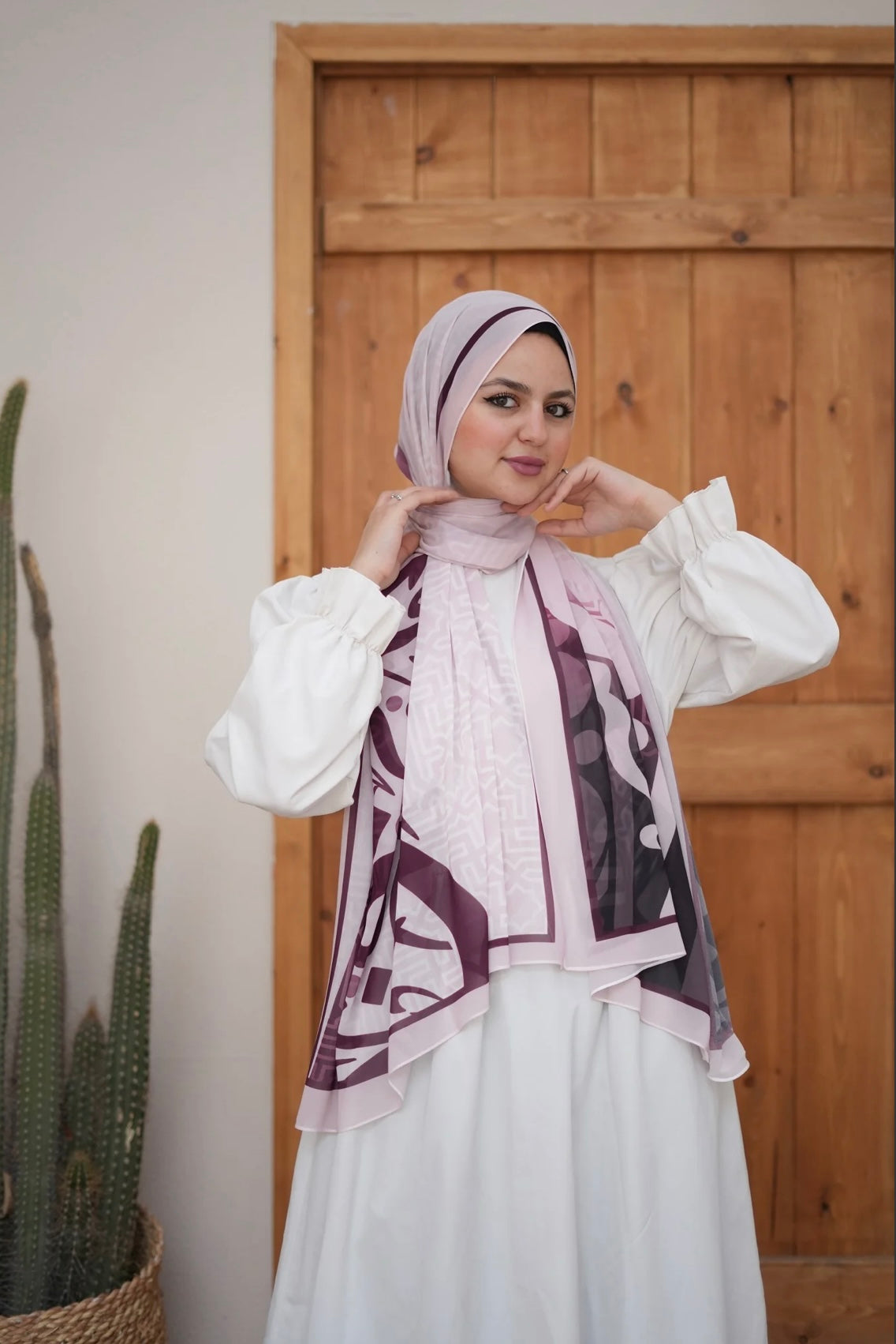 Warda Calligraphy Chiffon
