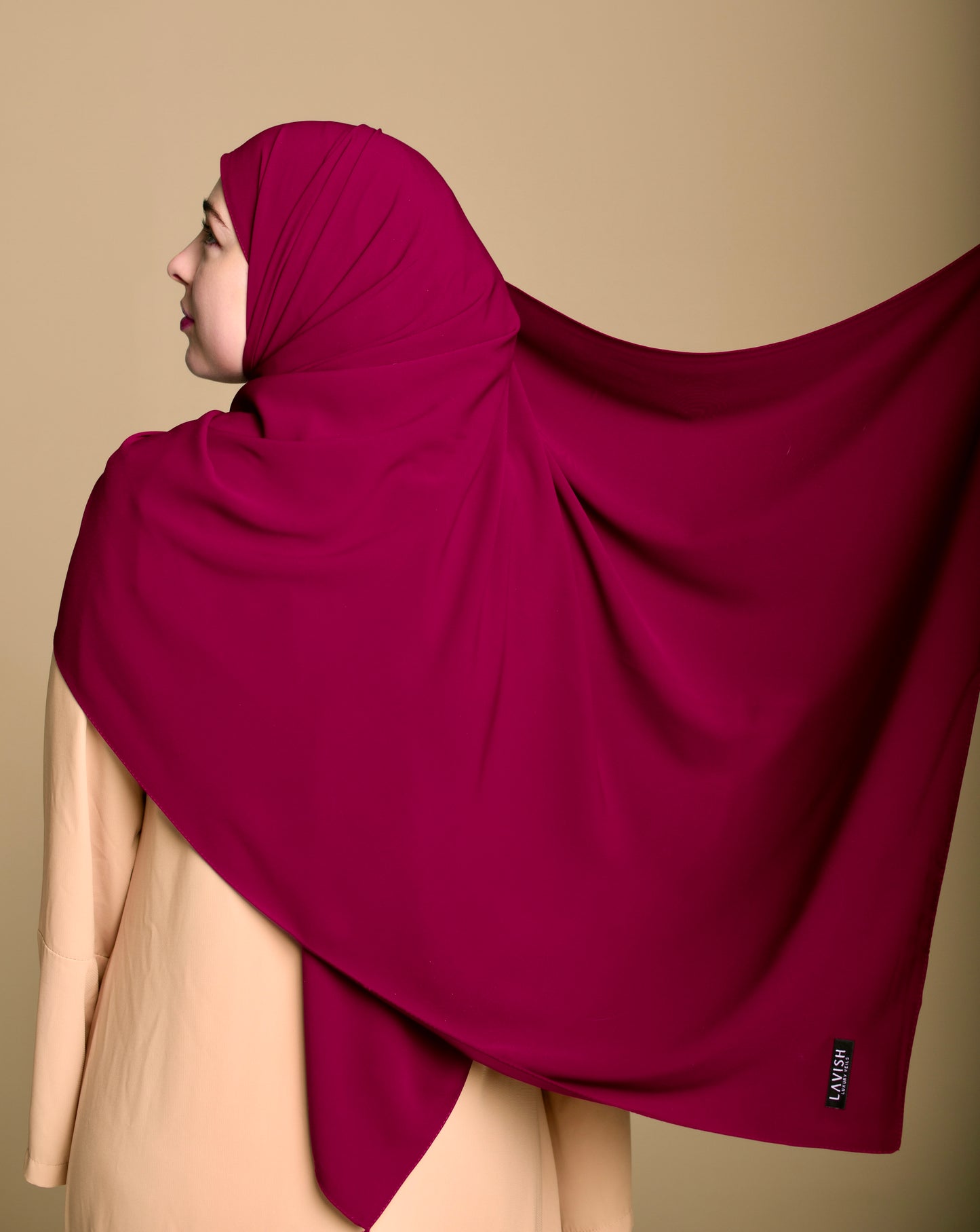 Premium Shawl in Cherry Red