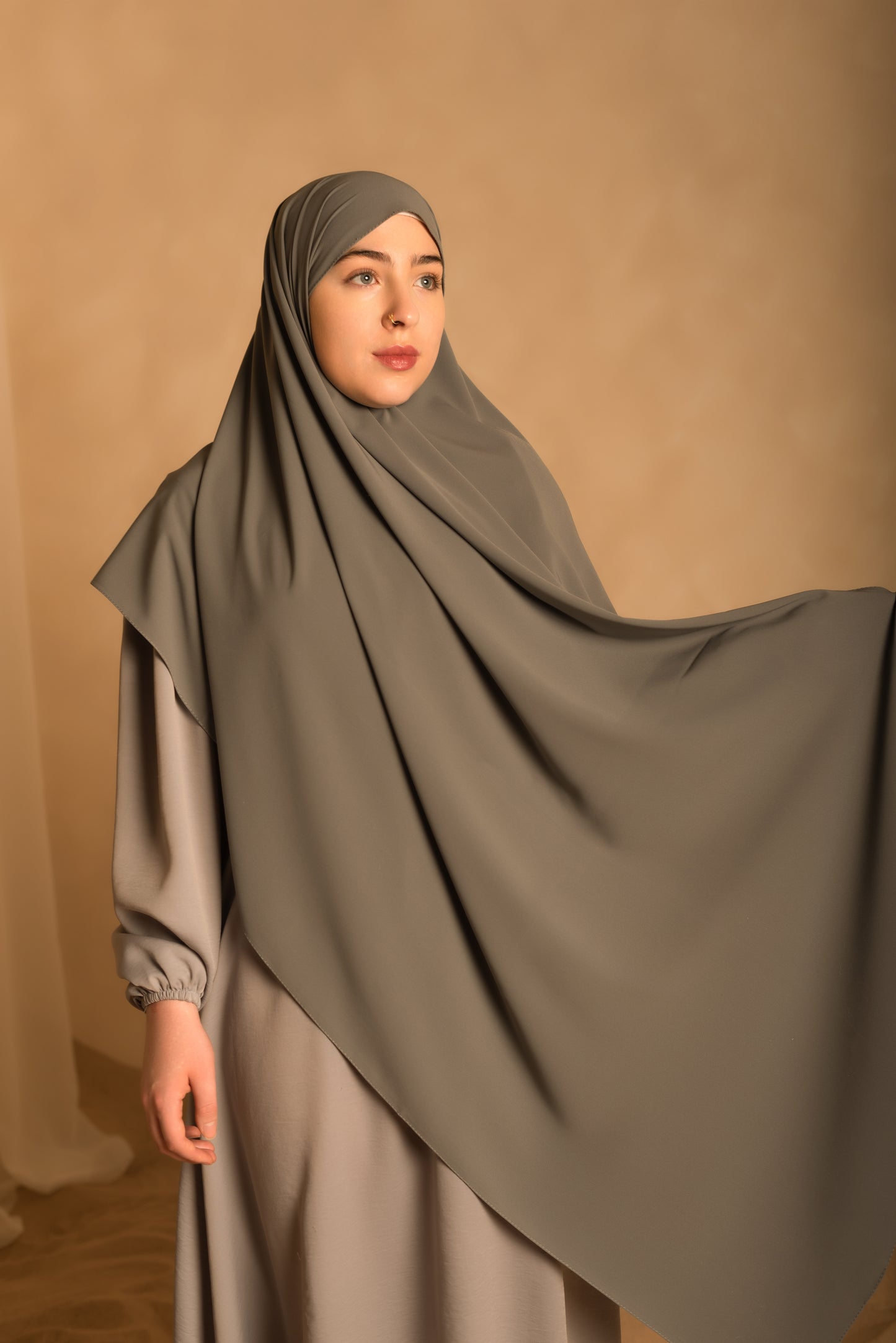 Premium Shawl in Slate Grey