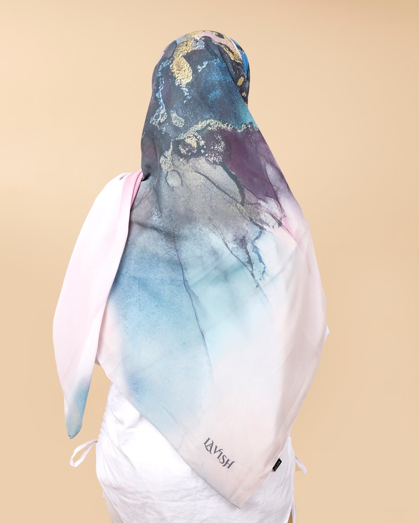 Crepe-SilkTouch Eśarp in Cotton Candy