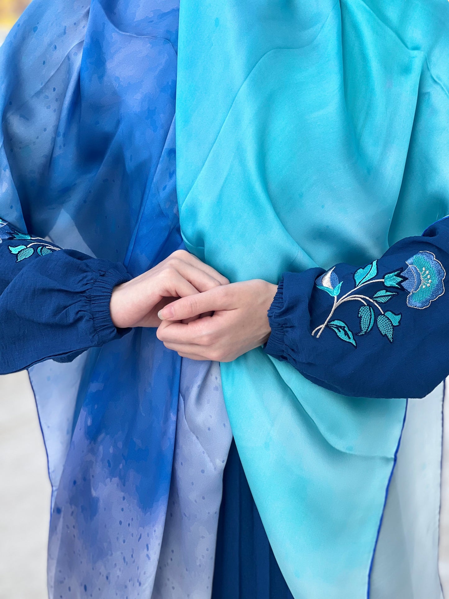 Sky Marine Pure Silk