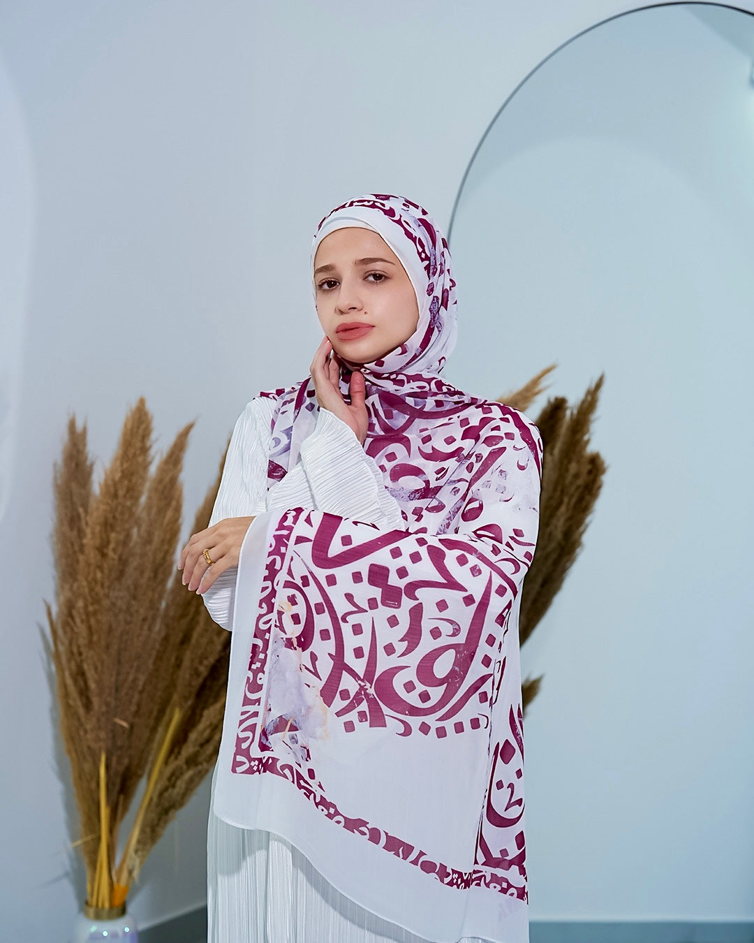 Bayan Calligraphy Chiffon