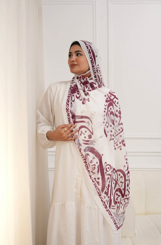 Bayan Calligraphy Chiffon