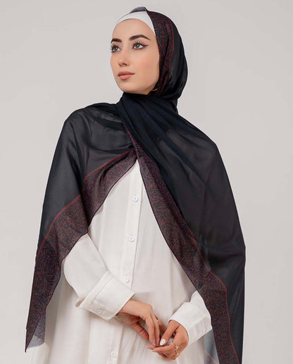 Zahra Calligraphy Chiffon