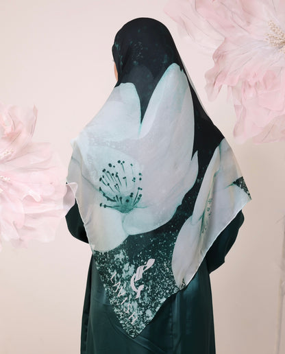 Sakura Silk in Deep Emerald