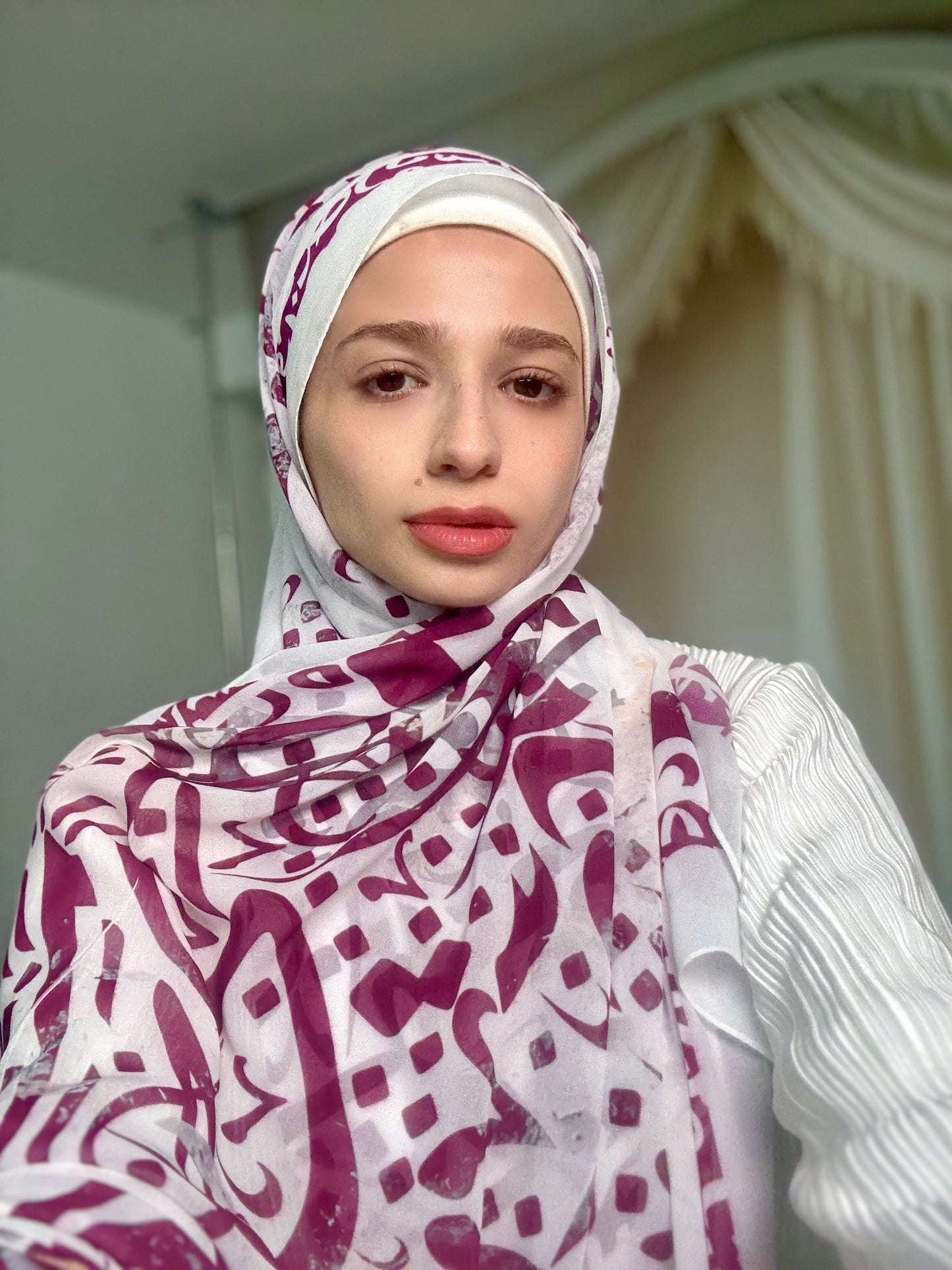 Bayan Calligraphy Chiffon