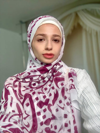 Bayan Calligraphy Chiffon