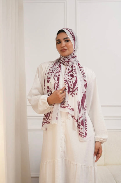 Bayan Calligraphy Chiffon