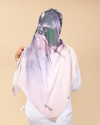 Crepe-SilkTouch Eśarp in Lavender