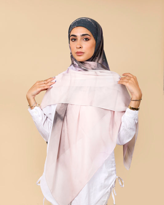 Crepe-SilkTouch Eśarp in Lavender