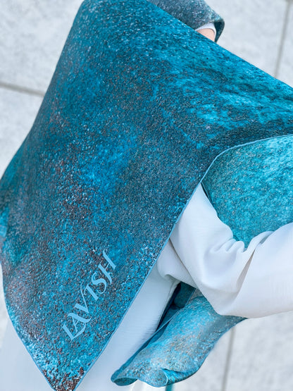 Cyan Wonder Silk Satin